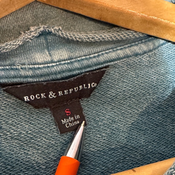 Rock & Republic Distressed Studded Sweatshirt - Picture 2 of 7